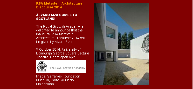 RSA Metzstein Architecture Discourse 2014 RSA Metzstein Architecture Discourse 2014